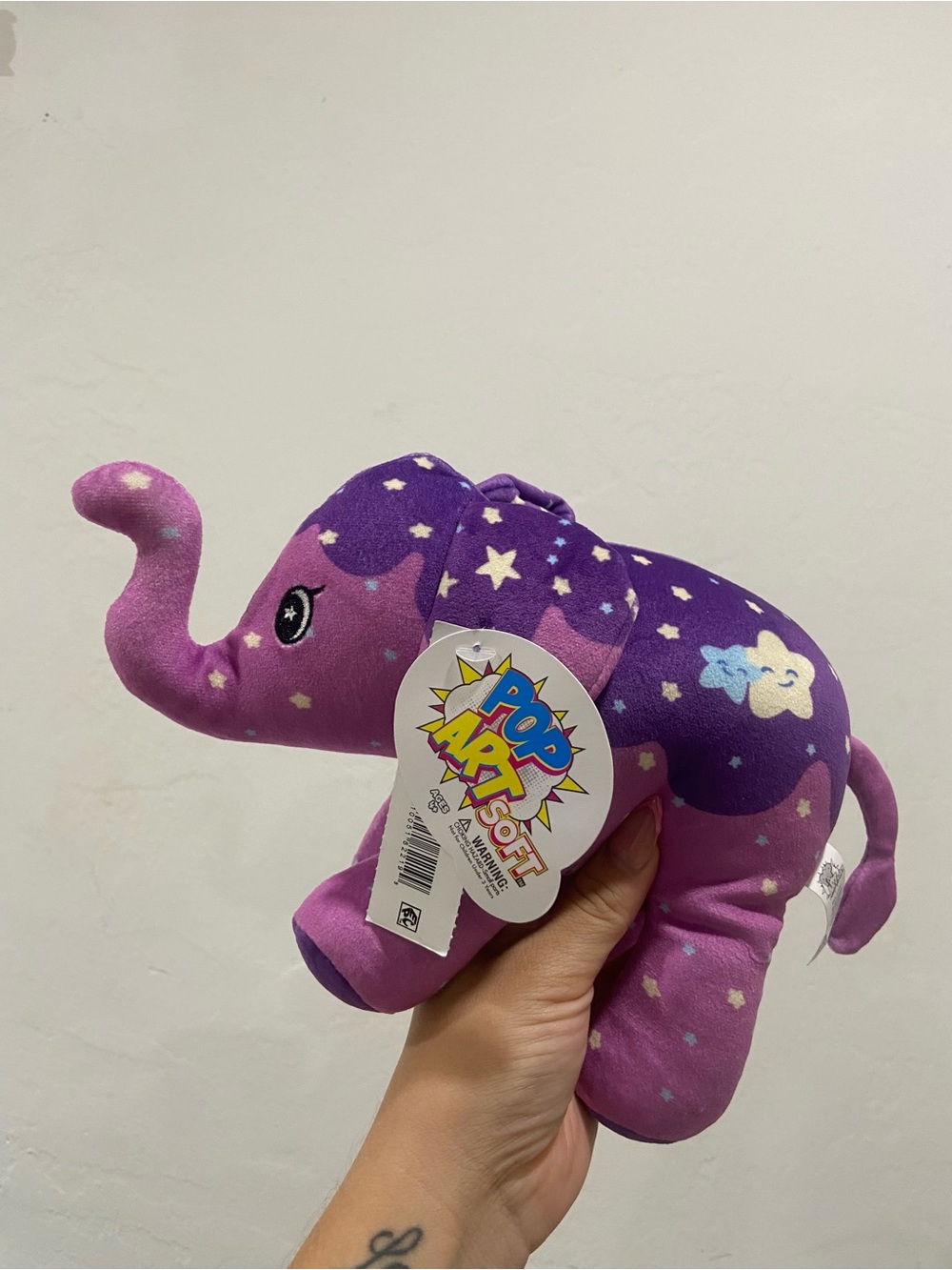 Purple Star & Cloud Elephant Plush